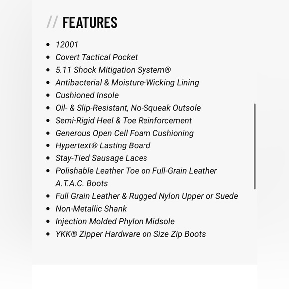 5.11 A.T.A.C® 2.0 8" SIDE ZIP BOOT. NWOT or box. Women’s size 9. - Picture 16 of 16